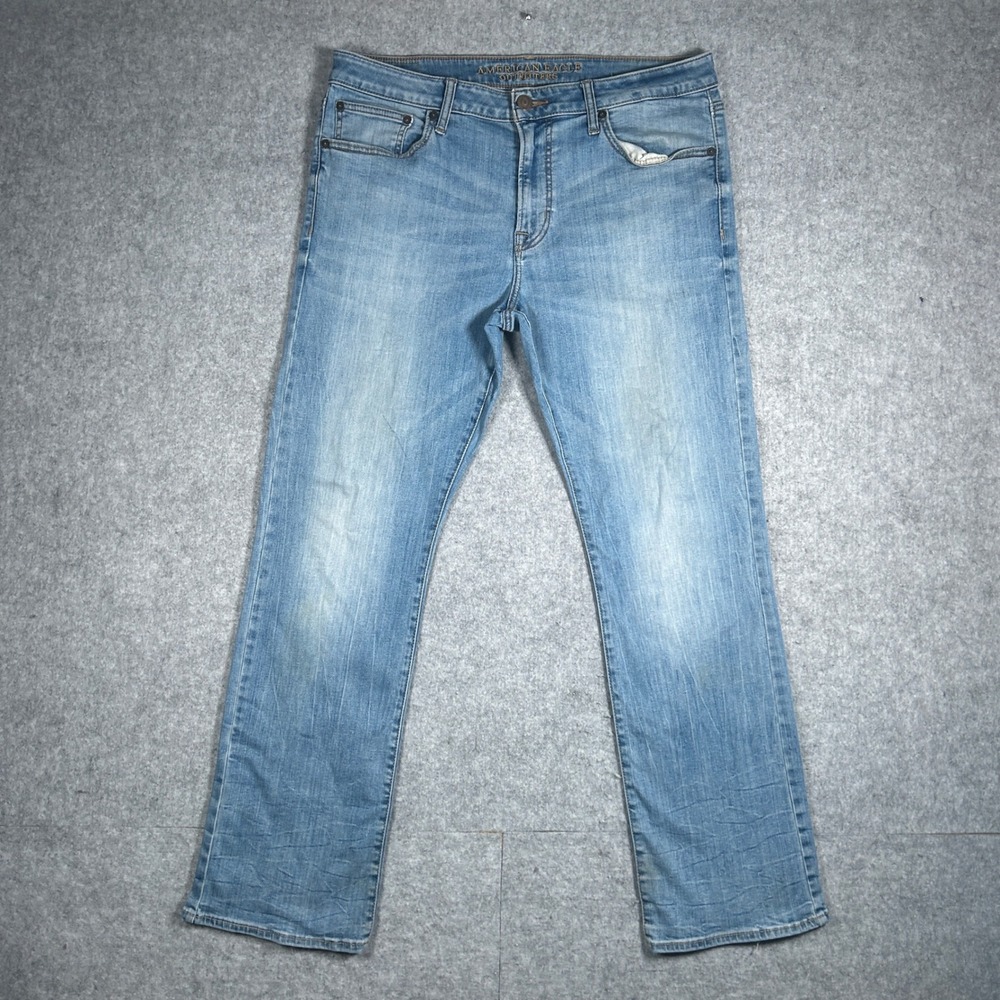 American Eagle Denim jeans Original Boot Mens 34x32(34x30) Blue Extreme Flex